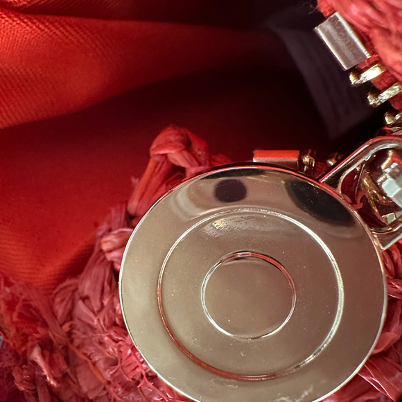 Kate Spade New York x Target Red Raffia Bow Tote Bag NWT - Picture 11 of 11